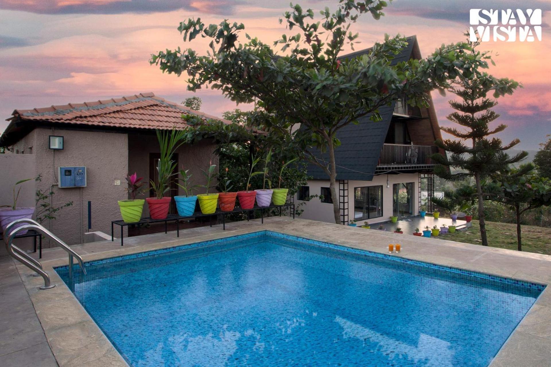 Stayvista At Hillside Harmony Pvt Pool & Free Breakfast Бангалор Экстерьер фото